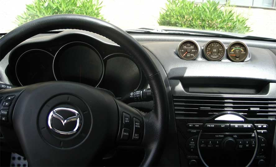 2004–2008 Mazda RX-8 (SE3P) Triple Gauge Dash Pod – Performance Gauge Kit