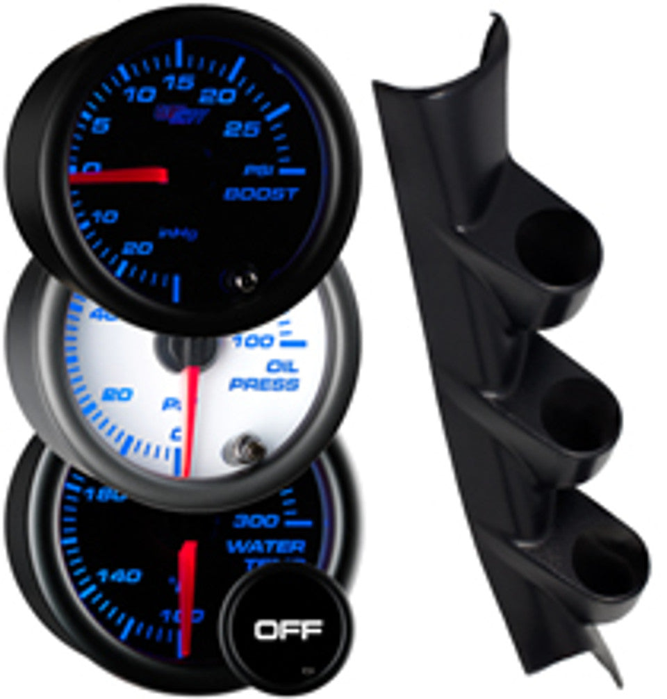 2013-2020 Subaru BRZ 7 Color Series Triple Gauge Package