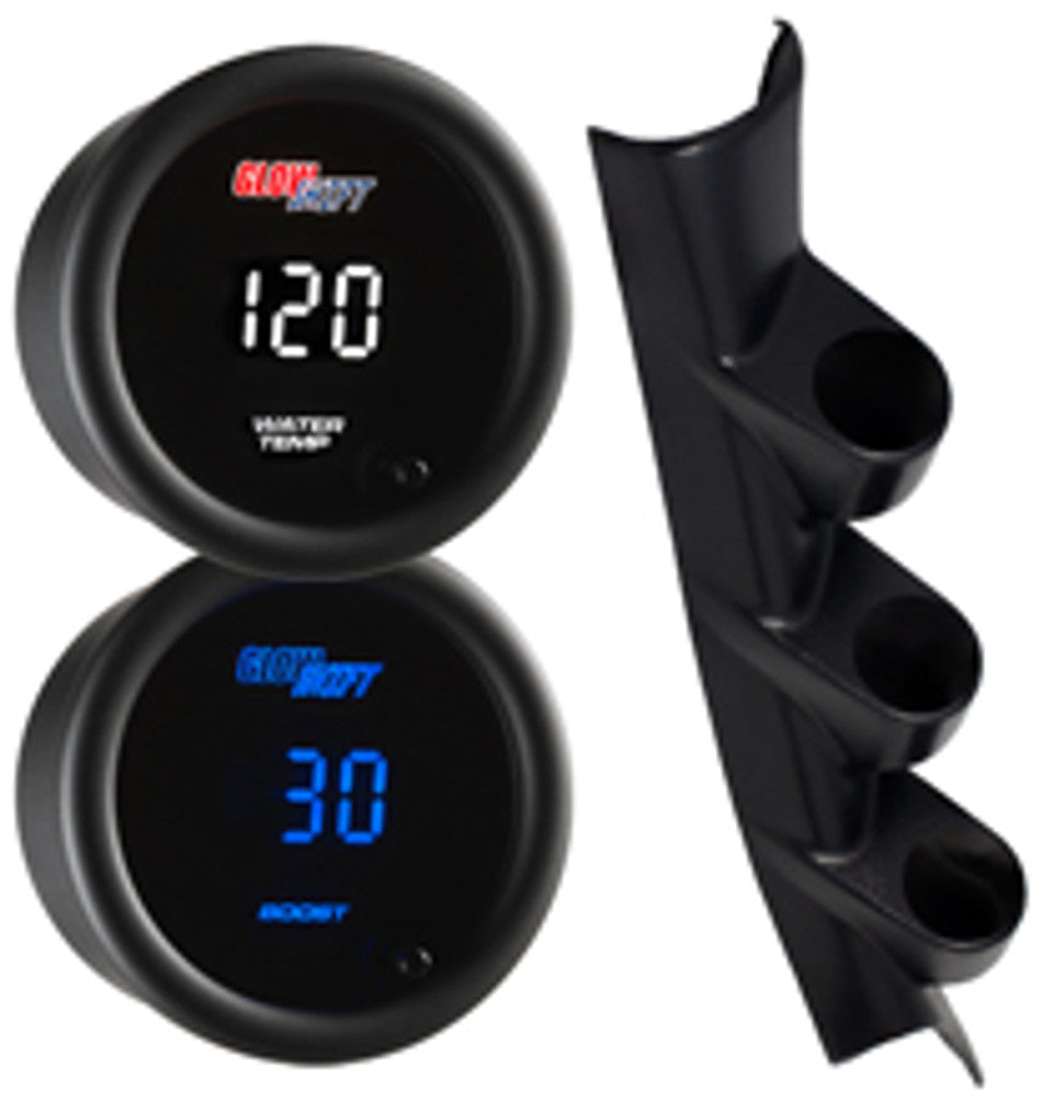 10 Color Digital Series Triple Gauge Package for 2013-2020 Subaru BRZ