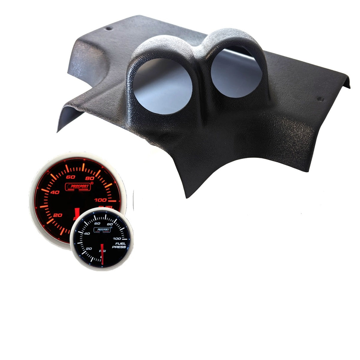Buick Regal Turbo double gauge pod Performance kit with Amber/White 52mm gauge