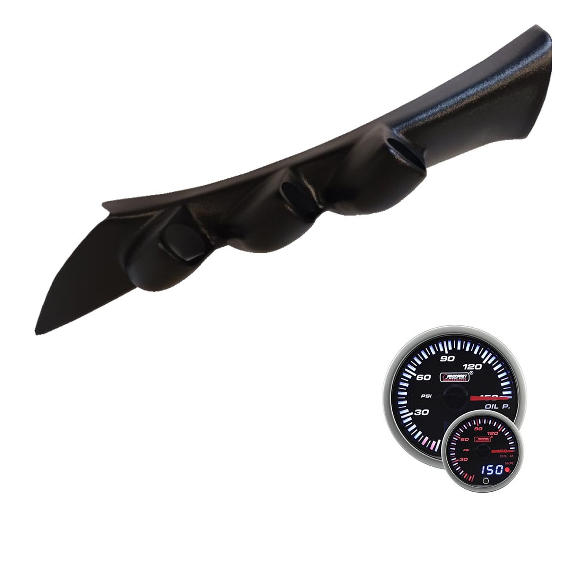 2006–2009 Chevrolet TrailBlazer SS Triple Full A-Pillar Gauge Pod – JDM Gauge Kit