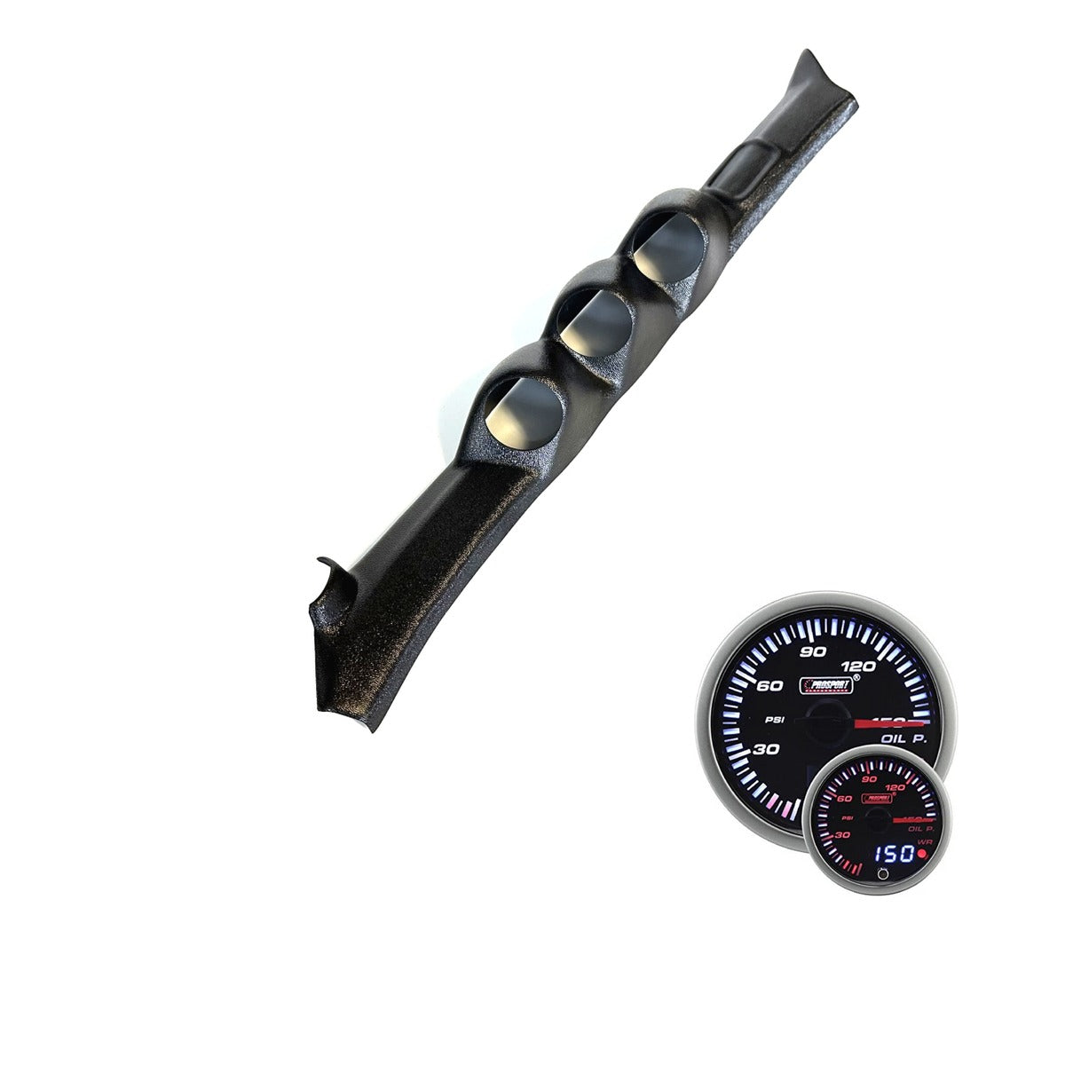 1986–1995 Nissan Hardbody / Pathfinder (D21/WD21) Triple A-Pillar Gauge Pod – JDM Gauge Kit (Three 52mm)