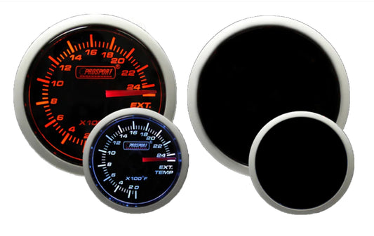 Prosport Performance Series Amber/White 52mm Exhaust Gas Temperature (EGT) Gauge