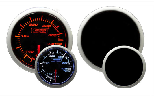 Prosport Performance Series Amber/White 52mm Electric Water Temperature Gauge