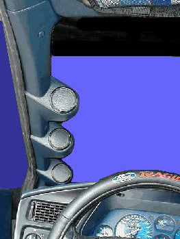 Ford Thunderbird Coupe (w/o passive restraint) | 3 pod / full pillar | '89-'97